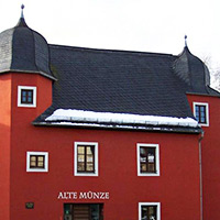 Alte Münze in Schleiz mit Thüringer Schiefer