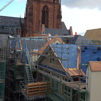 Altdeutsche Schieferdeckung Dom Römer Frankfurt