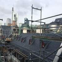 Altdeutsche Schieferdeckung Dom Römer Frankfurt