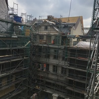 Altdeutsche Schieferdeckung Dom Römer Frankfurt
