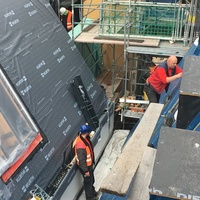 Altdeutsche Schieferdeckung Dom Römer Frankfurt