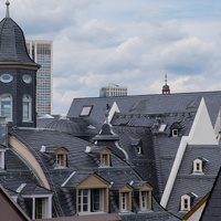 Altdeutsche Schieferdeckung Dom Römer Frankfurt