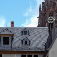 Altdeutsche Schieferdeckung Dom Römer Frankfurt