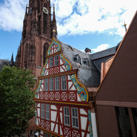 Altdeutsche Schieferdeckung Dom Römer Frankfurt