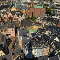 Altdeutsche Schieferdeckung Dom Römer Frankfurt