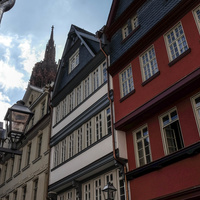 Altdeutsche Schieferdeckung Dom Römer Frankfurt