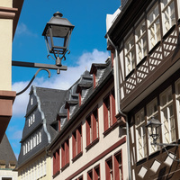 Altdeutsche Schieferdeckung Dom Römer Frankfurt