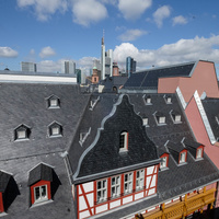 Altdeutsche Schieferdeckung Dom Römer Frankfurt