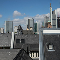 Altdeutsche Schieferdeckung Dom Römer Frankfurt