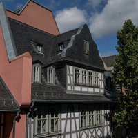 Altdeutsche Schieferdeckung Dom Römer Frankfurt