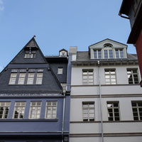 Altdeutsche Schieferdeckung Dom Römer Frankfurt