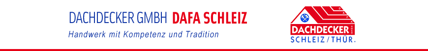 Logo Dachdecker GmbH DAFA Schleiz